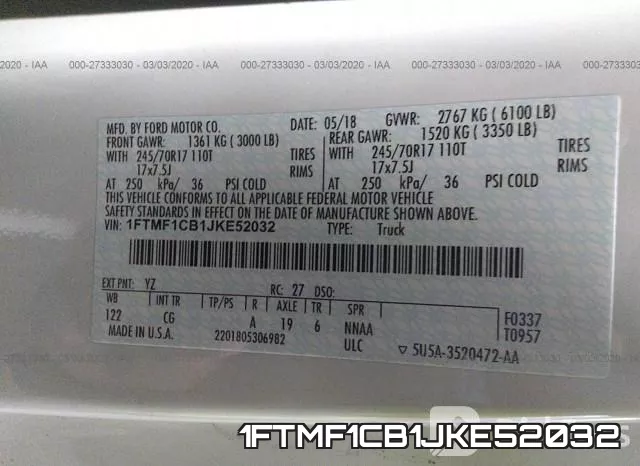 1FTMF1CB1JKE52032 фото 4