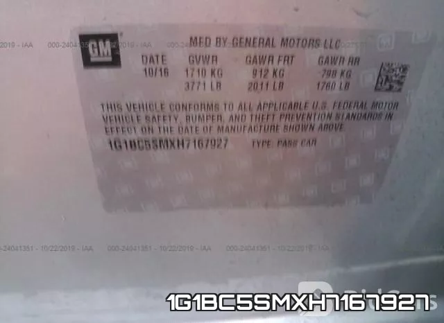 1G1BC5SMXH7167927 фото 8