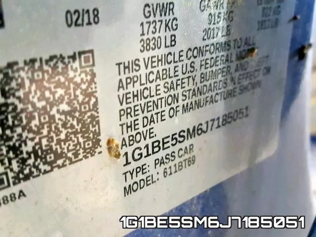 1G1BE5SM6J7185051 фото 2