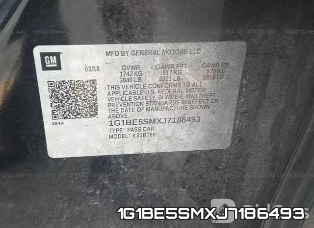1G1BE5SMXJ7186493 фото 9