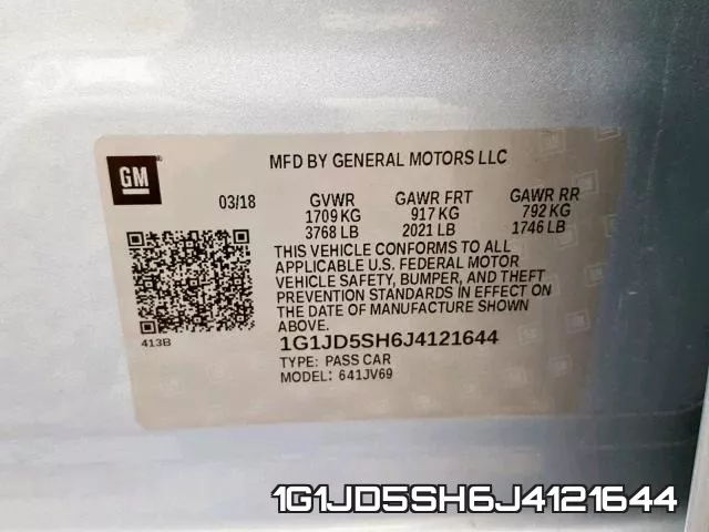 1G1JD5SH6J4121644 фото 2