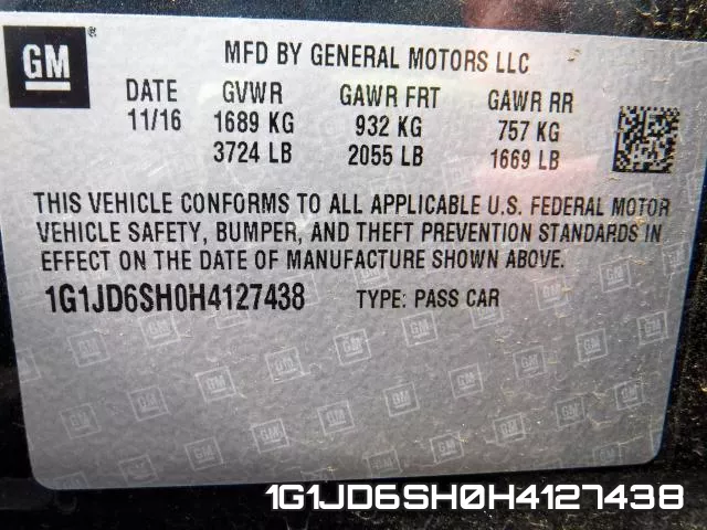 1G1JD6SH0H4127438 фото 2
