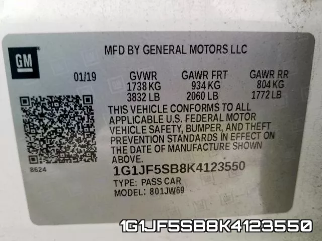1G1JF5SB8K4123550 фото 2