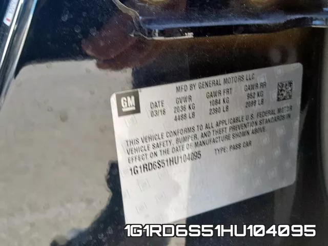 1G1RD6S51HU104095 фото 2
