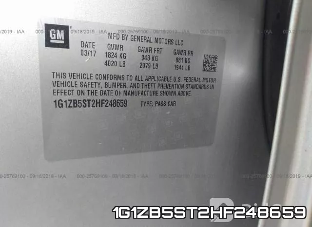 1G1ZB5ST2HF248659 фото 10