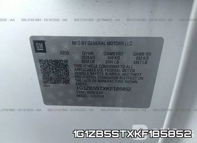 1G1ZB5STXKF185852 фото 10