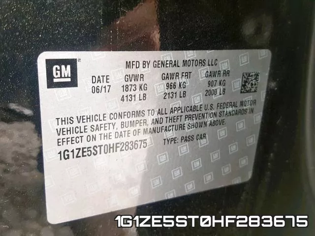 1G1ZE5ST0HF283675 фото 2