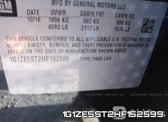 1G1ZE5ST2HF152599 фото 10