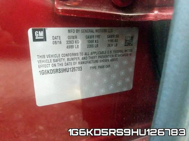 1G6KD5RS9HU126783 фото 2