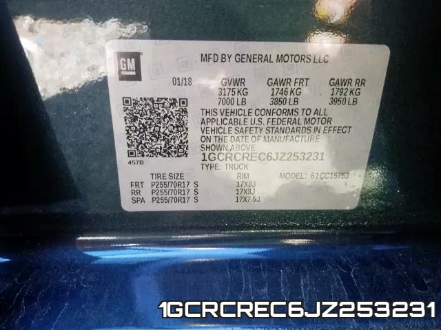 1GCRCREC6JZ253231 фото 2