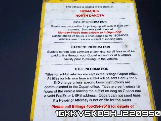 1GKKVSKD9HJ220950 фото 10