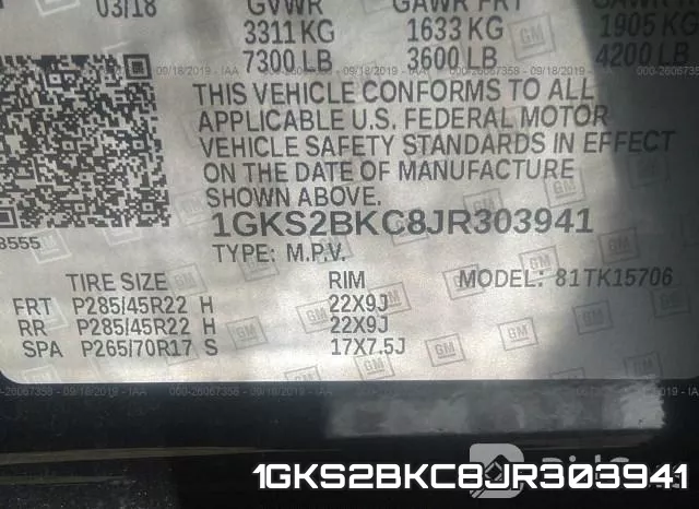 1GKS2BKC8JR303941 фото 9