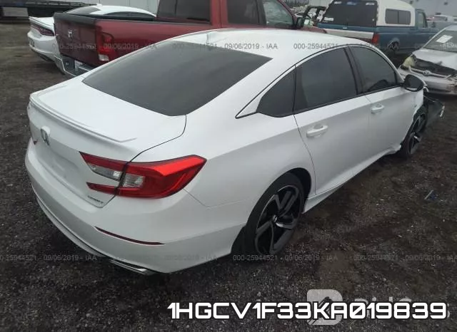 1HGCV1F33KA019839 фото 4