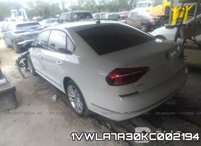 1VWLA7A30KC002194 фото 4