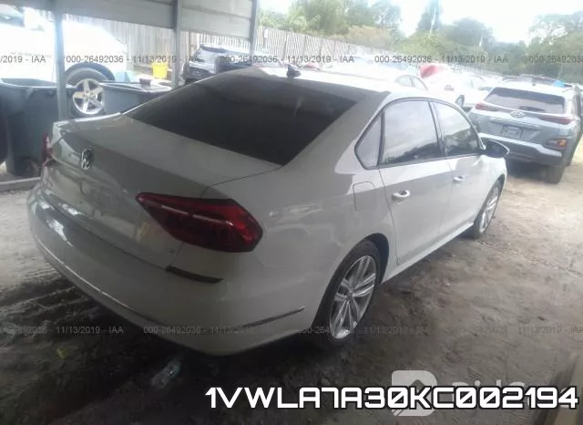 1VWLA7A30KC002194 фото 5