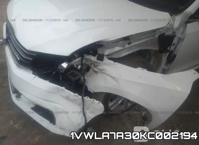 1VWLA7A30KC002194 фото 7