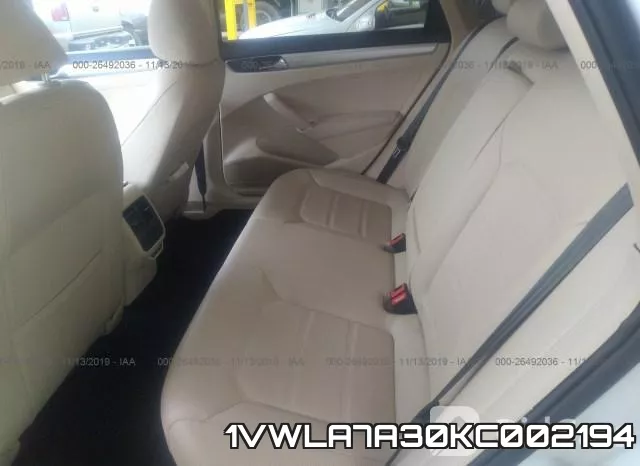 1VWLA7A30KC002194 фото 9