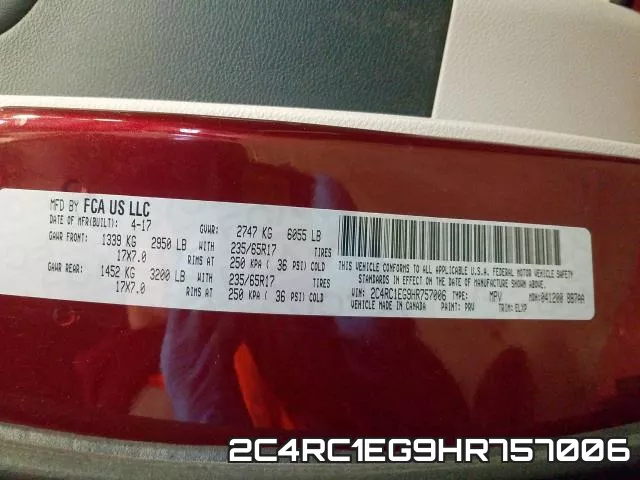 2C4RC1EG9HR757006 фото 2