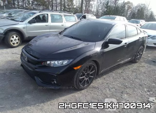 2HGFC1E51KH700914 фото 3