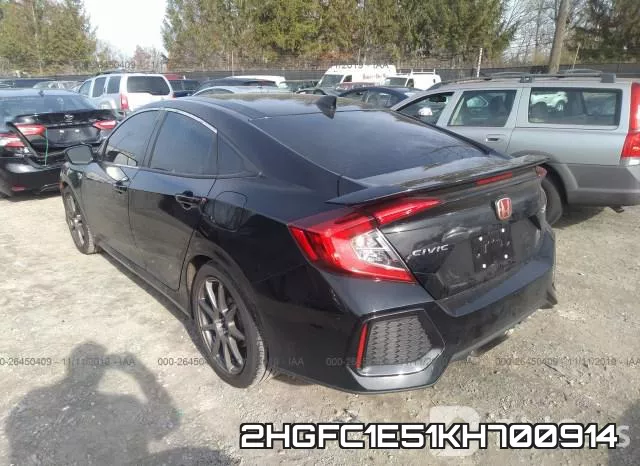 2HGFC1E51KH700914 фото 4
