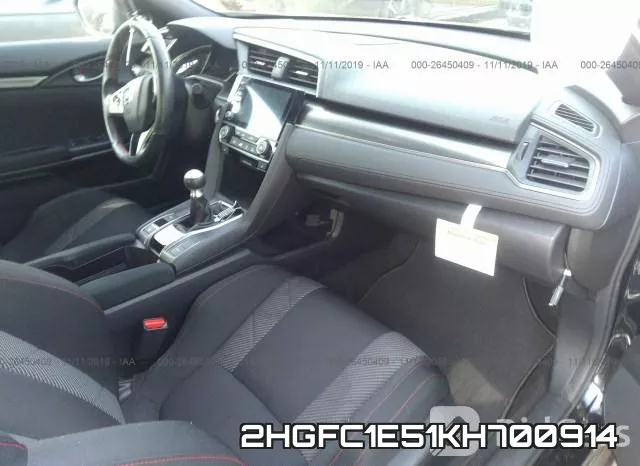 2HGFC1E51KH700914 фото 6