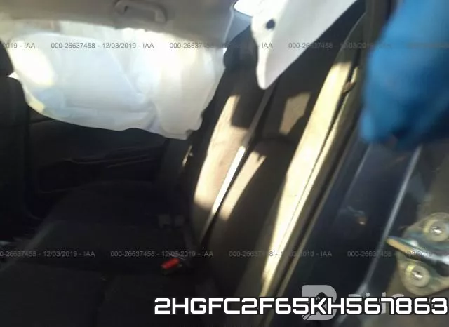 2HGFC2F65KH567863 фото 7