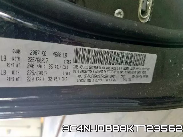 3C4NJDBB8KT723562 фото 2