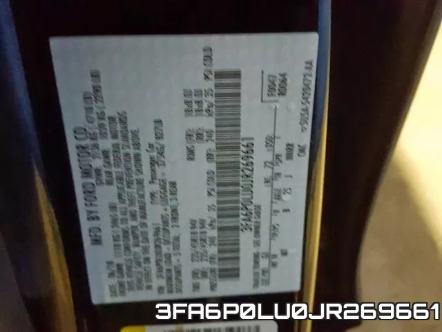 3FA6P0LU0JR269661 фото 2