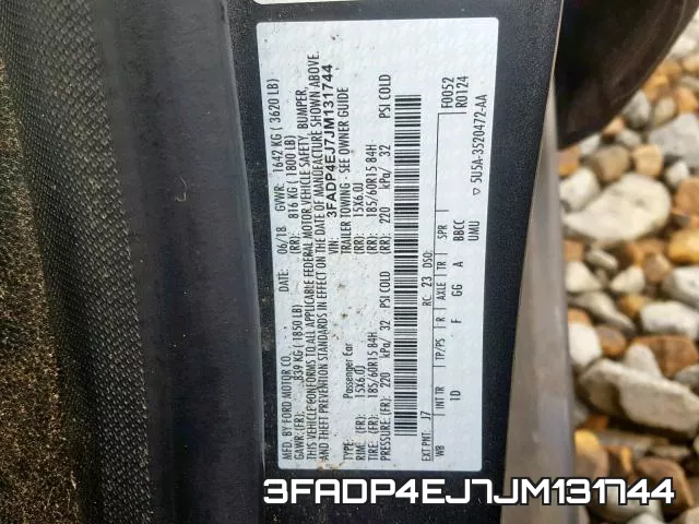 3FADP4EJ7JM131744 фото 2