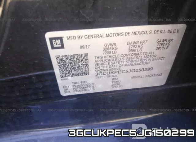3GCUKPEC5JG150299 фото 9