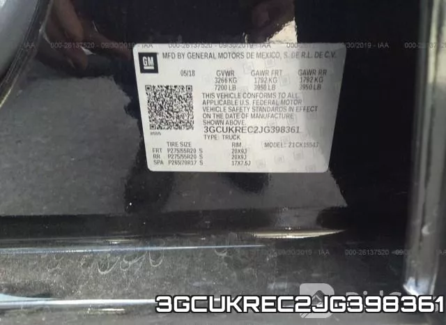 3GCUKREC2JG398361 фото 10