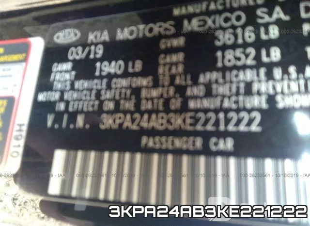 3KPA24AB3KE221222 фото 10