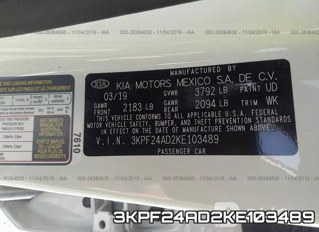 3KPF24AD2KE103489 фото 8