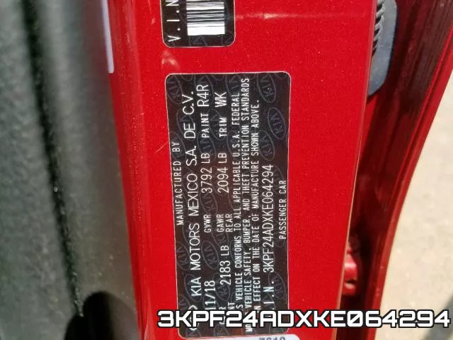 3KPF24ADXKE064294 фото 2