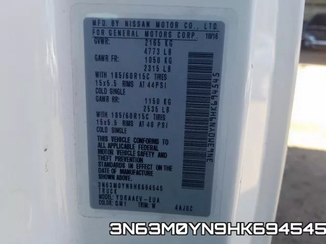 3N63M0YN9HK694545 фото 2