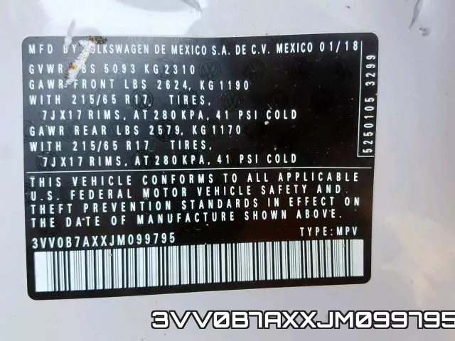 3VV0B7AXXJM099795 фото 2