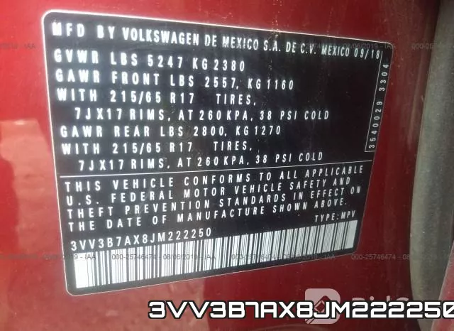3VV3B7AX8JM222250 фото 10
