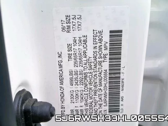 5J6RW5H33HL005554 фото 2