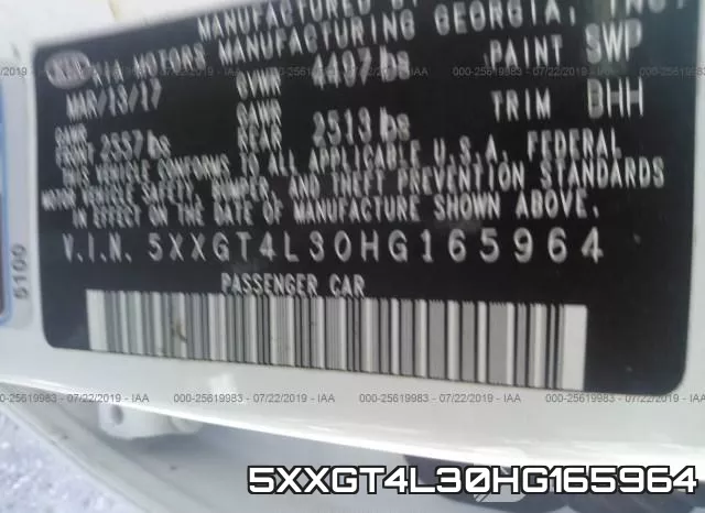 5XXGT4L30HG165964 фото 10
