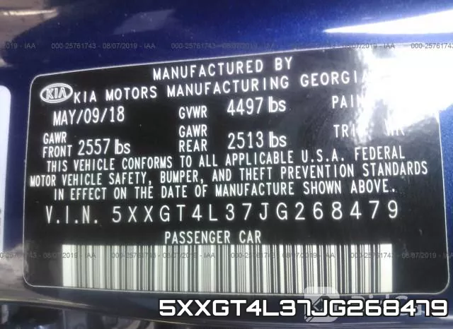 5XXGT4L37JG268479 фото 4
