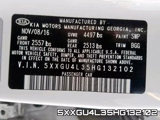 5XXGU4L35HG132102 фото 2