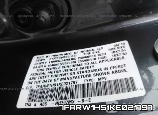 7FARW1H51KE021797 фото 10