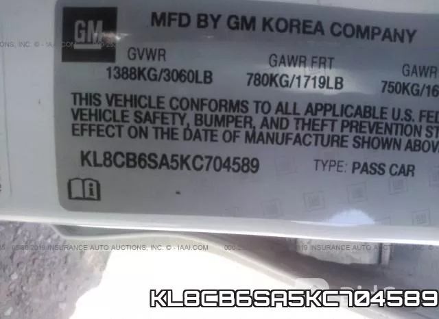 KL8CB6SA5KC704589 фото 10