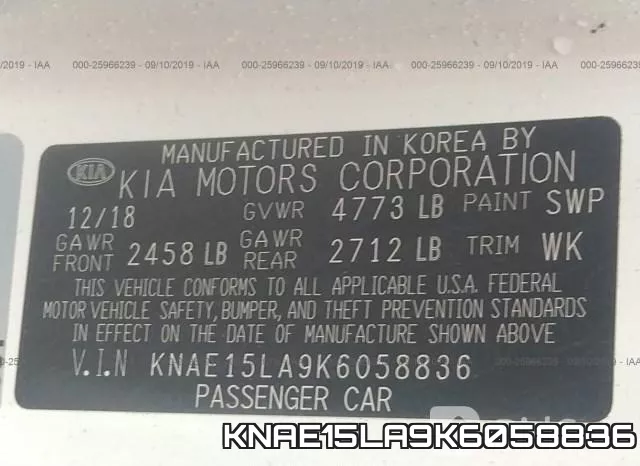 KNAE15LA9K6058836 фото 8