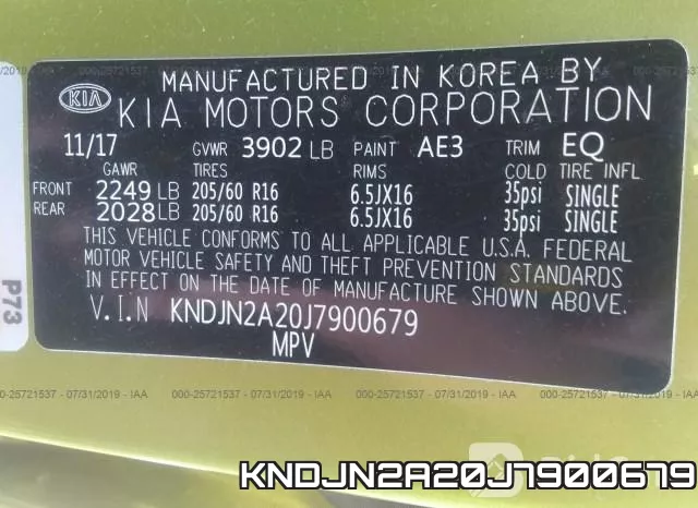 KNDJN2A20J7900679 фото 10
