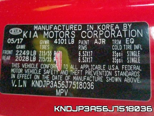 KNDJP3A56J7518036 фото 2