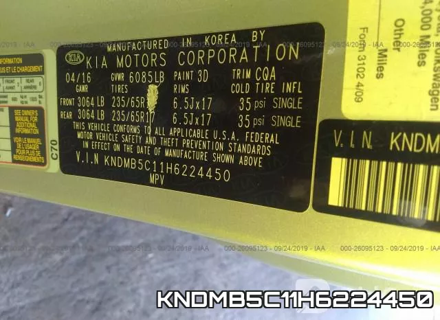 KNDMB5C11H6224450 фото 7
