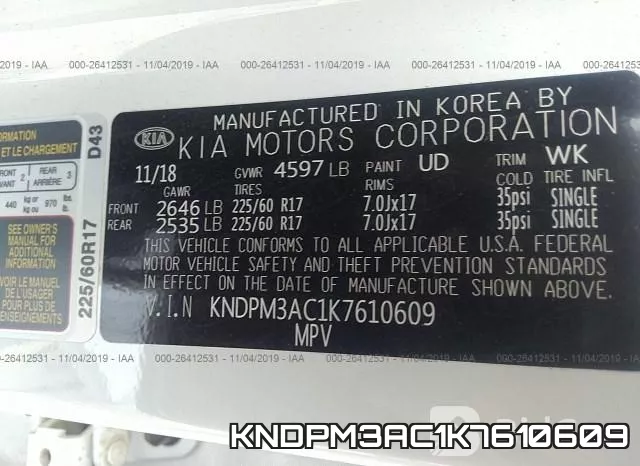 KNDPM3AC1K7610609 фото 10