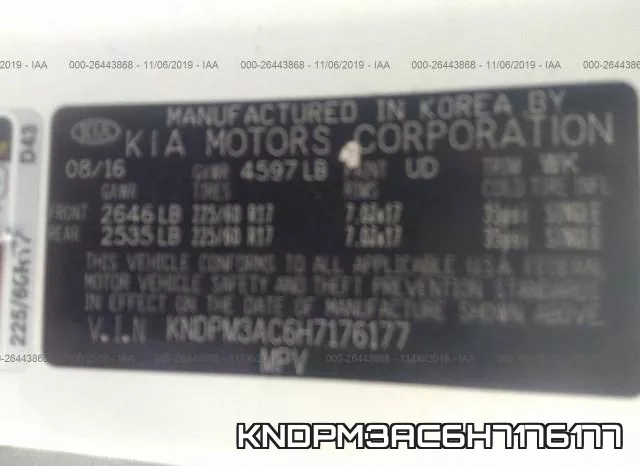 KNDPM3AC6H7176177 фото 9
