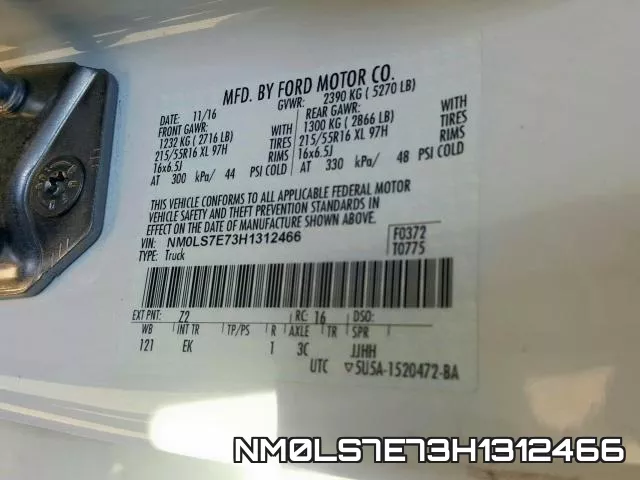 NM0LS7E73H1312466 фото 2